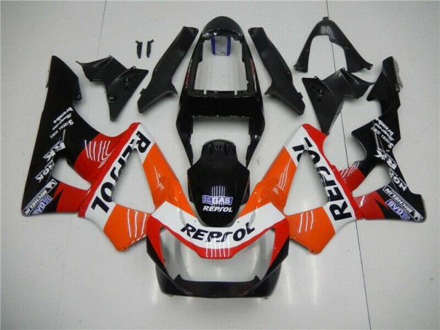 Orange Rouge Noir Repsol Carénage Honda CBR 900 RR 929RR 2000-2001