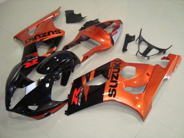 Orange et Noir Carénage Suzuki GSXR 1000 K3 2003-2004