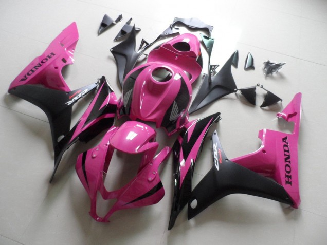 Rose Noir Carénage Honda CBR 600 RR 2007-2008 Rose Noir Carénage Honda CBR 600 RR 2007-2008