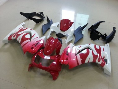 Rose Rouge Flamme Carénage Kawasaki ZX 250R 2008-2012