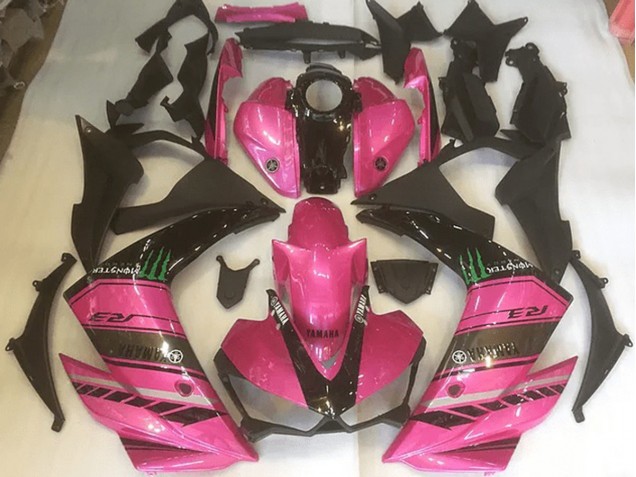 Rose et Noir Carénage Yamaha R3 2015-2022 Rose et Noir Carénage Yamaha R3 2015-2022
