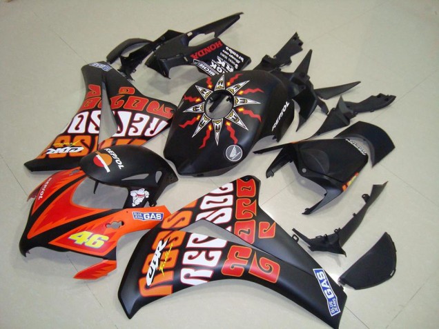Rossi Noir Mat Carénage Honda CBR 1000 RR 2008-2011 Rossi Noir Mat Carénage Honda CBR 1000 RR 2008-2011