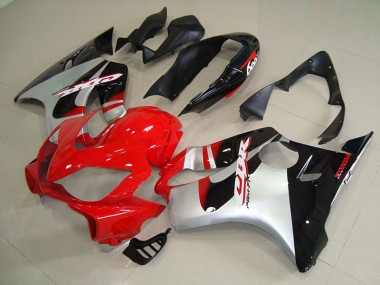 Rouge Argent Carénage Honda CBR 600 F4i 2004-2007