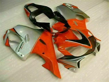 Rouge Argent Kit Carénages Complet Honda CBR 600 F4i 2001-2003