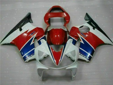 Rouge Blanc Bleu Carénage Honda CBR 600 F4i 2001-2003