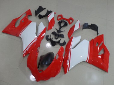 Rouge Blanc Carénage Ducati 1199 2011-2014