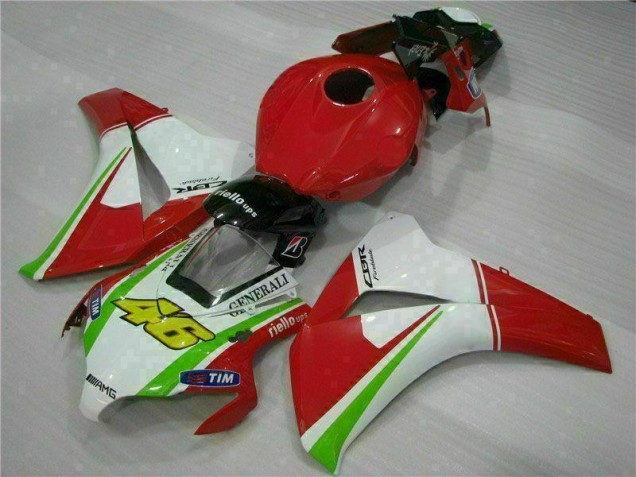 Rouge Blanc Carénage Honda CBR 1000 RR 2008-2011 Rouge Blanc Carénage Honda CBR 1000 RR 2008-2011