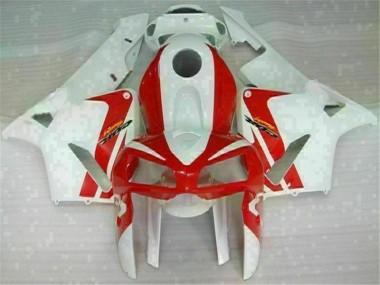 Rouge Blanc Carénage Honda CBR 600 RR 2005-2006