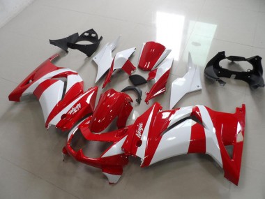 Rouge Blanc Carénage Kawasaki ZX 250R 2008-2012