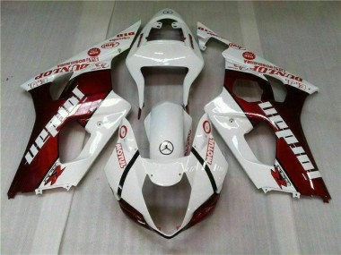 Rouge Blanc Carénage Suzuki GSXR 1000 K3 2003-2004