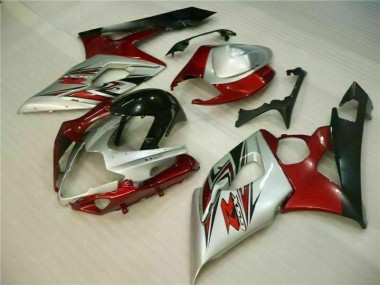 Rouge Blanc Carénage Suzuki GSXR 1000 K5 2005-2006
