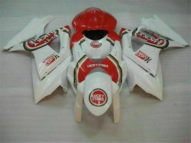 Rouge Blanc Carénage Suzuki GSXR 1000 K7 2007-2008