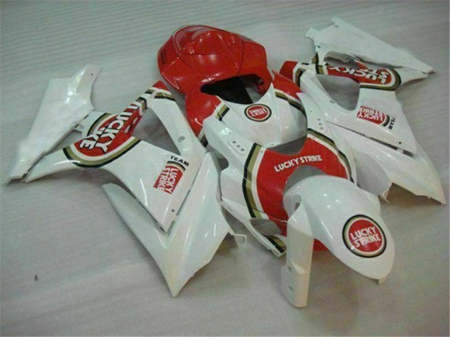 Rouge Blanc Carénage Suzuki GSXR 1000 K7 2007-2008 Rouge Blanc Carénage Suzuki GSXR 1000 K7 2007-2008