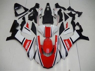 Rouge Blanc Carénage Yamaha R1 2015-2019