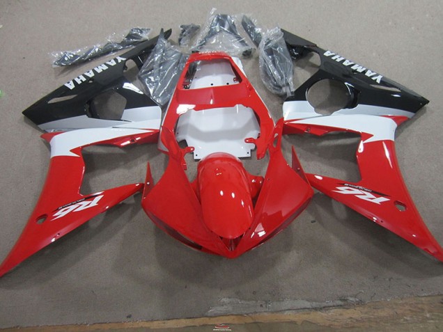 Rouge Blanc Carénage Yamaha R6 2003-2005 Rouge Blanc Carénage Yamaha R6 2003-2005