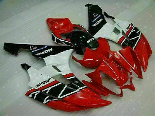 Rouge Blanc Carénage de Rechange Yamaha R6 2006-2007 Rouge Blanc Carénage de Rechange Yamaha R6 2006-2007