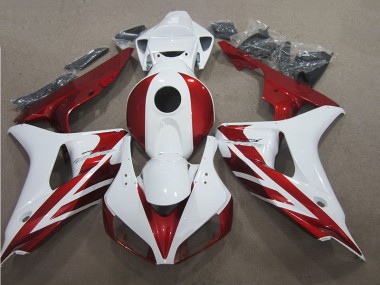 Rouge Blanc Carénages Honda CBR 1000 RR 2006-2007