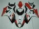 Rouge Blanc Carénages Suzuki GSXR 1000 K7 2007-2008 Rouge Blanc Carénages Suzuki GSXR 1000 K7 2007-2008