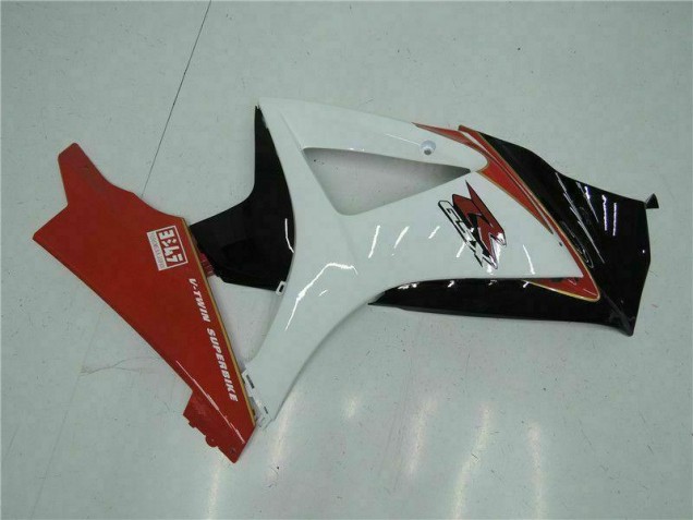 Rouge Blanc Carénages Suzuki GSXR 1000 K7 2007-2008 Rouge Blanc Carénages Suzuki GSXR 1000 K7 2007-2008