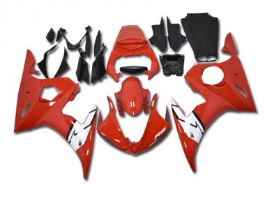 Rouge Blanc Carénages Yamaha R6 2003-2005