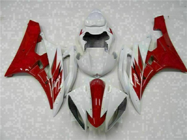 Rouge Blanc Carrosserie Yamaha R6 2006-2007 Rouge Blanc Carrosserie Yamaha R6 2006-2007