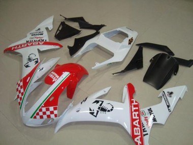 Rouge Blanc Flag Carénage Yamaha R1 2002-2003