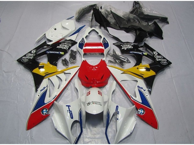 Rouge Blanc Jaune Carénage BMW S1000RR 2009-2014 Rouge Blanc Jaune Carénage BMW S1000RR 2009-2014
