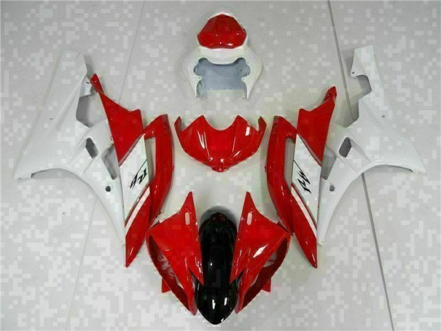 Rouge Blanc Kit Carénages Complet Yamaha R6 2006-2007 Rouge Blanc Kit Carénages Complet Yamaha R6 2006-2007