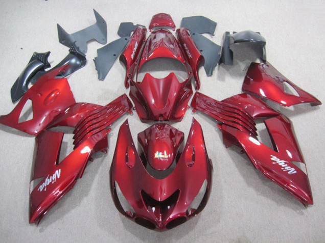 Rouge Blanc Ninja Décalque Carénage Kawasaki ZX14R ZZR 1400 2006-2011 Rouge Blanc Ninja Décalque Carénage Kawasaki ZX14R ZZR 1400 2006-2011