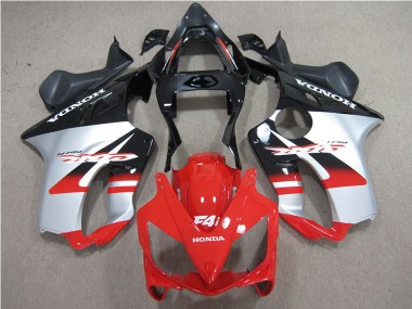 Rouge Blanc Noir Carénage Honda CBR 600 F4i 2001-2003