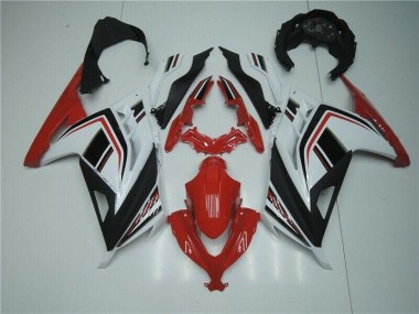 Rouge Blanc Noir Carénage Kawasaki EX300 2013-2016