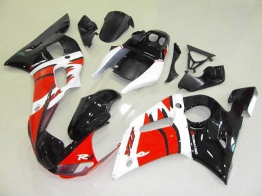 Rouge Blanc Noir Carénages Yamaha R6 1998-2002