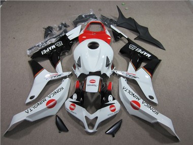Rouge Blanc Noir Konica Minolta MAPEI Carénage Honda CBR 600 RR 2007-2008