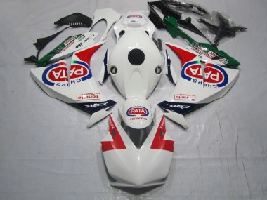 Rouge Blanc PATA Carénage Honda CBR 1000 RR 2012-2016