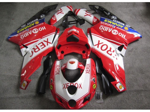 Rouge Blanc Xerox Carénage Ducati 749 2005-2006 Rouge Blanc Xerox Carénage Ducati 749 2005-2006