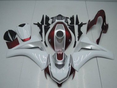 Rouge Blanc et Argent Carénage Honda CBR 1000 RR 2008-2011