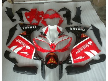 Rouge Blanc et Noir Graphique Carénage Yamaha R1 2012-2014