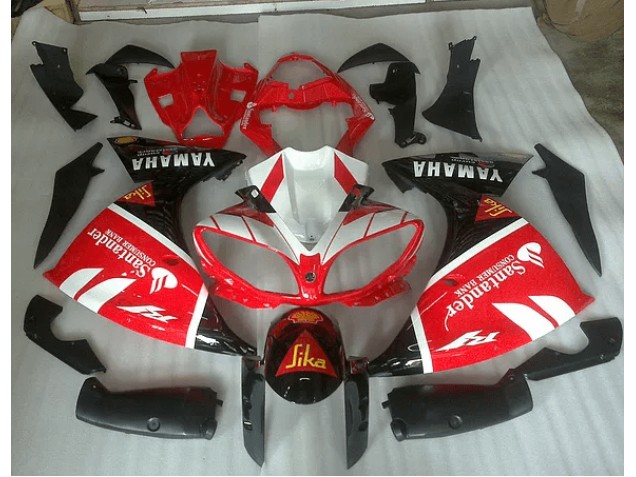 Rouge Blanc et Noir Graphique Carénage Yamaha R1 2012-2014 Rouge Blanc et Noir Graphique Carénage Yamaha R1 2012-2014