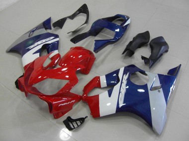 Rouge Bleu Argent Carénage Honda CBR 600 F4i 2001-2003