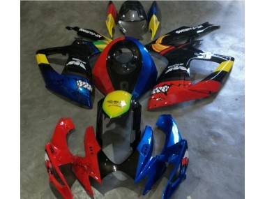 Rouge Bleu Carénage Suzuki GSXR 600 / 750 K6 2006-2007