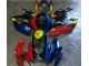 Rouge Bleu Carénage Suzuki GSXR 600 / 750 K6 2006-2007 Rouge Bleu Carénage Suzuki GSXR 600 / 750 K6 2006-2007