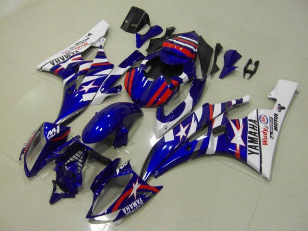 Rouge Bleu Star Carénage Yamaha R6 2006-2007 Rouge Bleu Star Carénage Yamaha R6 2006-2007