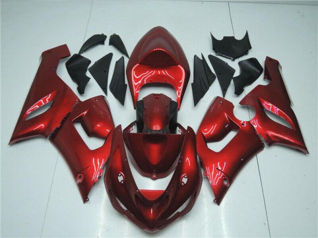 Rouge Bonbon Carénage Kawasaki ZX6R 2005-2006 Rouge Bonbon Carénage Kawasaki ZX6R 2005-2006