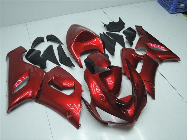 Rouge Bonbon Carénage Kawasaki ZX6R 2005-2006 Rouge Bonbon Carénage Kawasaki ZX6R 2005-2006