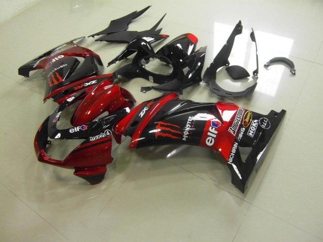 Rouge Bonbon Monster Carénage Kawasaki ZX 250R 2008-2012 Rouge Bonbon Monster Carénage Kawasaki ZX 250R 2008-2012