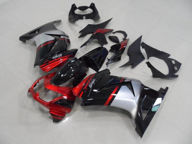 Rouge Bonbon Noir Argent Carénage Kawasaki ZX 250R 2008-2012 Rouge Bonbon Noir Argent Carénage Kawasaki ZX 250R 2008-2012