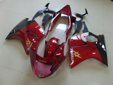 Rouge Bonbon Noir Style OEM Carénage Honda CBR 1100 XX 1996-2007