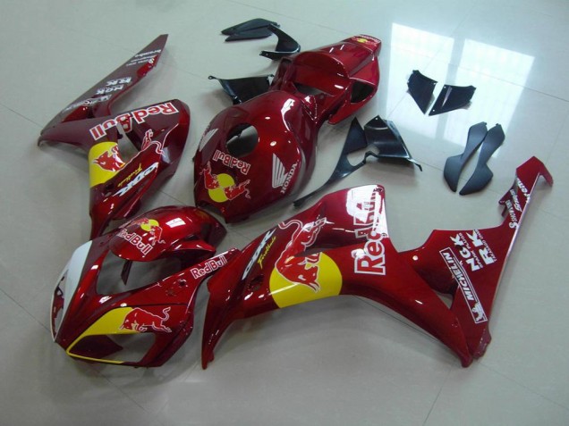 Rouge Bonbon Red Bull Carénage Honda CBR 1000 RR 2006-2007 Rouge Bonbon Red Bull Carénage Honda CBR 1000 RR 2006-2007