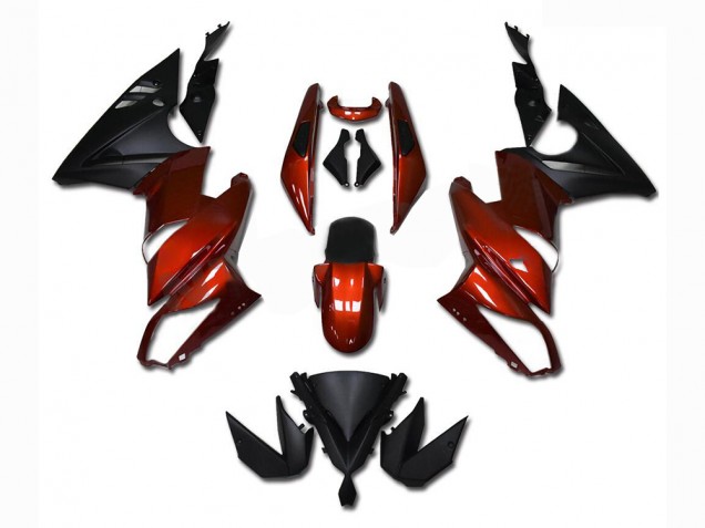Rouge Carénage Kawasaki EX650 2009-2011 Rouge Carénage Kawasaki EX650 2009-2011