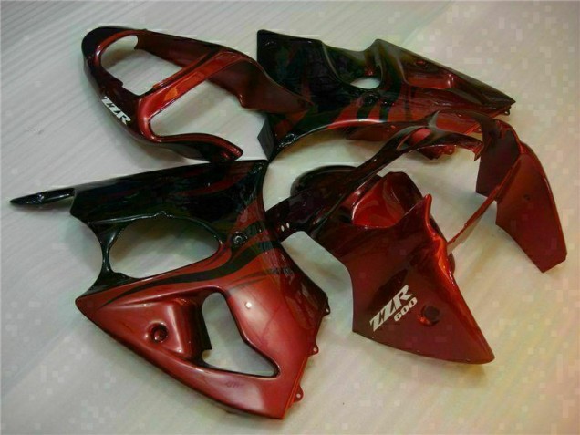 Rouge Carénages Kawasaki ZX6R 2000-2002 Rouge Carénages Kawasaki ZX6R 2000-2002